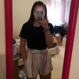 Striped Flowy Shorts